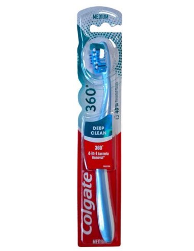 COLGATE Szczoteczka do zębów ŚREDNIA DEEP CLEAN 360, 1 szt