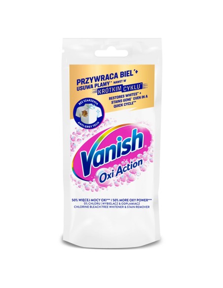 VANISH OXI Odplamiacz do tkanin w żelu SASZETKA WHITE, 100 ml