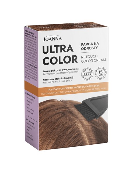 JOANNA ULTRA COLOR Farba na odrosty JASNY BRĄZ, 1 op