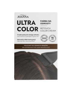 JOANNA ULTRA COLOR Farba na odrosty CIEMNY BRĄZ, 1 op