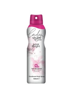 STORM WOMEN Antyperspirant w sprayu LOVE BRIGHT, 150 ml