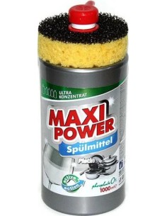 MAXI POWER Płyn do naczyń PLATINUM pompka+gąbka, 1 l