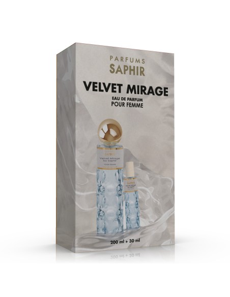 SAPHIR WOMEN Woda perfumowana VELVET MIRAGE, zestaw edp 200 ml + 30 ml
