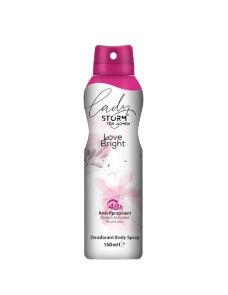 STORM WOMEN Antyperspirant w sprayu LOVE BRIGHT, 150 ml