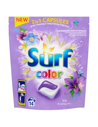 Surf Color Kapsułki do prania 2in1 Iris & Spring Rose 1op.-14szt