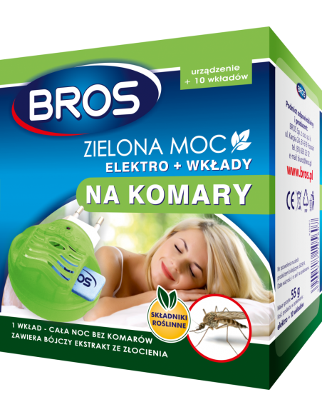 BROS Zielona Moc elektro + wkłady na komary