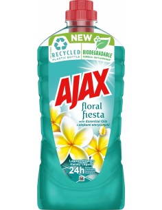 AJAX FLORAL FIESTA Płyn uniwersalny niebieski KWIAT LAGUNY, 1 L  