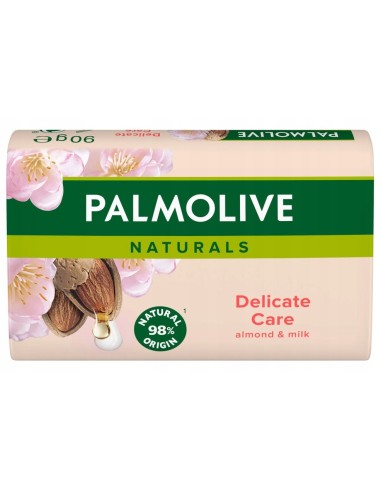 PALMOLIVE NATURALS Mydło w kostce DELICATE CARE  MILK & ALMOND, 90 g
