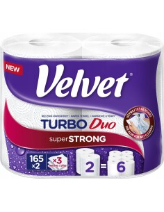 VELVET Ręcznik papierowy 2 rolki TURBO, 1 op