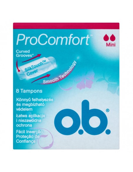 O.B. PROCOMFORT MINI TAMPONY 8 SZTUK