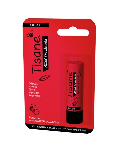 TISANE Pomadka do ust MIÓD TRUSKAWKA 5,1 g