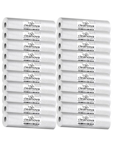 CLEANOVA Reklamówki na rolce  100 szt 43x35cm, pakiet 20 rolki