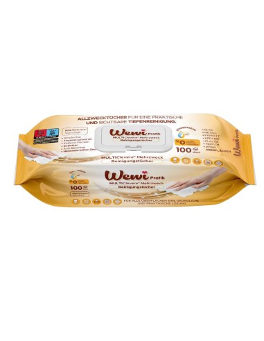 WEWI Ręczniki nawilżane 100 szt MYDŁO ARABSKIE, 1 op