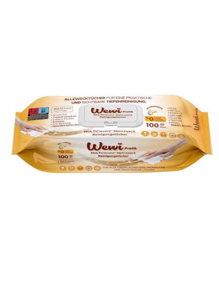 WEWI Ręczniki nawilżane 100 szt MYDŁO ARABSKIE, 1 op