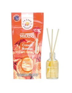 LA CASA DE LOS AROMAS Patyczki zapachowe CYNAMON-POMARAŃCZA, 30 ml folia