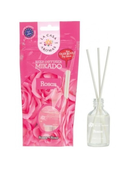 LA CASA DE LOS AROMAS Patyczki zapachowe RÓŻA, 30 ml folia