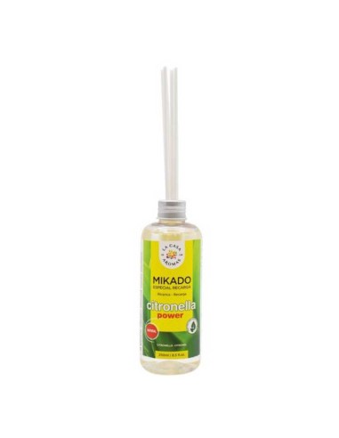 LA CASA DE LOS AROMAS CITRONELLA Patyczki zapachowe TRAWA CYTRYNOWA, 250 ml zapas