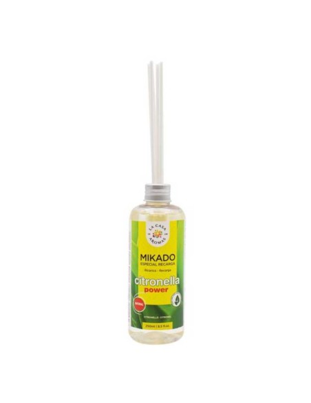LA CASA DE LOS AROMAS CITRONELLA Patyczki zapachowe TRAWA CYTRYNOWA, 250 ml zapas