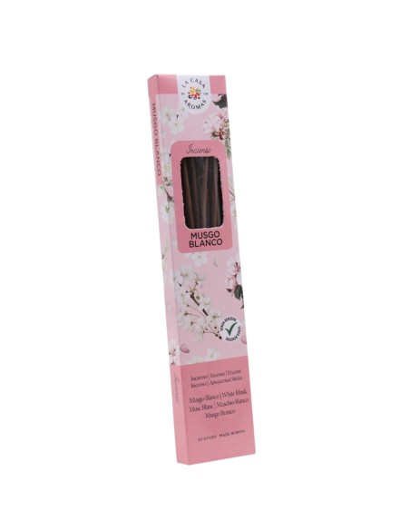 LA CASA DE LOS AROMAS INTENSO Kadzidła zapachowe MUSGO BLANCO, 20 szt