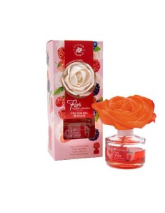 LA CASA DE LOS AROMAS FLOR PERFUMADA Dyfuzor zapachowy w formie kwiata CZERWONE OWOCE, 65 ml