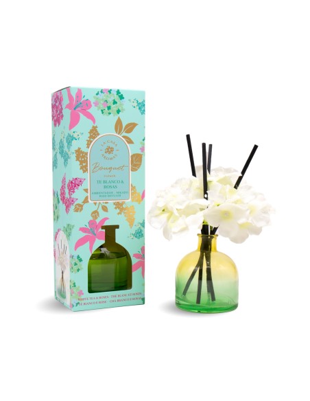 LA CASA DE LOS AROMAS FLOWER BOUQUET Patyczki zapachowe BIAŁA HERBATA & RÓŻE, 170 ml