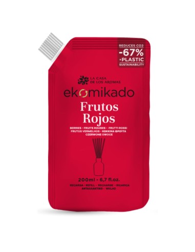 LA CASA DE LOS AROMAS Olejek zapachowy Zapas folia CZERWONE OWOCE, 200 ml