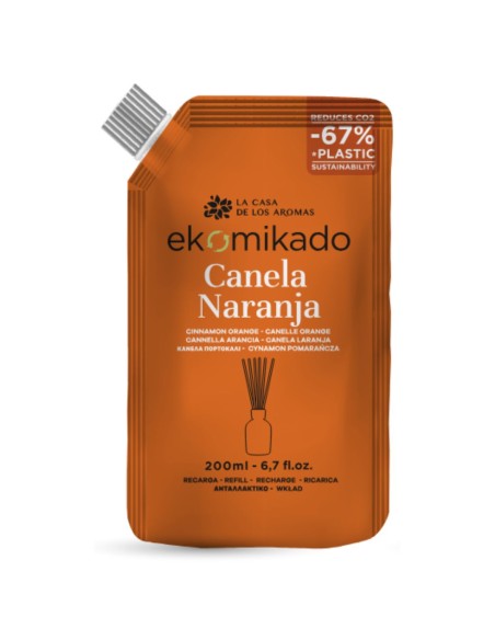 LA CASA DE LOS AROMAS Olejek zapachowy Zapas folia CYNAMON-POMARAŃCZA, 200 ml