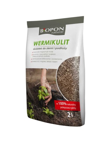 BIOPON NATURAL Dodatek Do Podłoża Napowietrzający Glebę 2 L