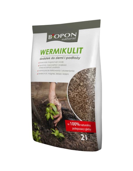 BIOPON NATURAL Dodatek Do Podłoża Napowietrzający Glebę 2 L