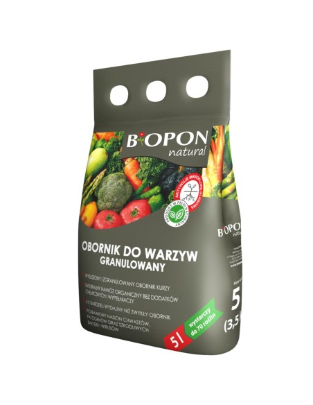 BIOPON Obornik granulowany DO WARZYW, 5 l