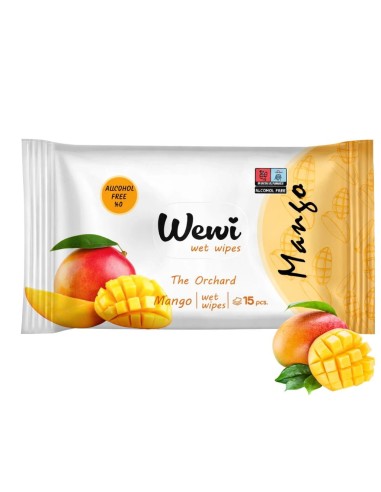WEWI Chusteczki nawilżane 15 szt MANGO, 1 op