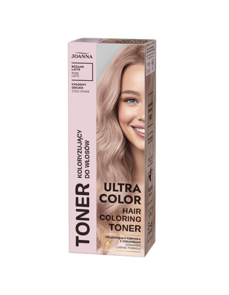 JOANNA Toner do włosów ROSE LATTE, 100 ml