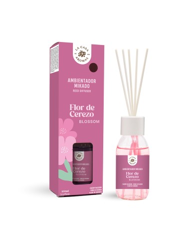 LA CASA DE LOS AROMAS INTENSO Patyczki zapachowe KWIAT WIŚNI, 100 ml