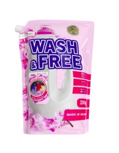 WASH&FREE Żel do prania UNIWERSALNY ORCHIDEA 60 prań, 2000 g