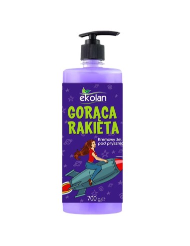 EKOLAN Kremowy żel pod prysznic GORĄCA RAKIETA, 700 ml
