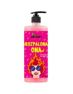 EKOLAN Kremowy żel pod prysznic ROZPALONA ONA, 700 ml