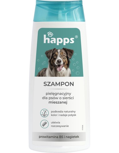 HAPPS Szampon pielęgnacyjny dla psów o sierści mieszanej, 200 ml