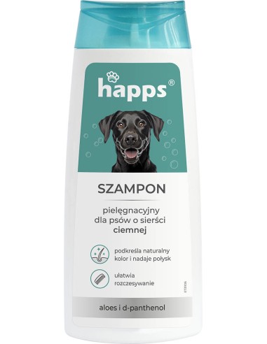 HAPPS Szampon pielęgnacyjny dla psów o sierści ciemnej, 200 ml