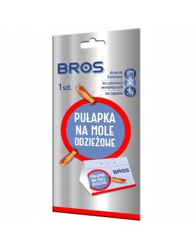 BROS Pułapka na mole odzieżowe 1 wkład, 1 op