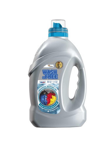 WASH&FREE Żel do prania UNIWERSALNY OCEAN 60 prań, 2000 g