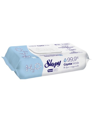 SLEEPY Chusteczki nawilżane dla dzieci 99,5% wody, 50 szt