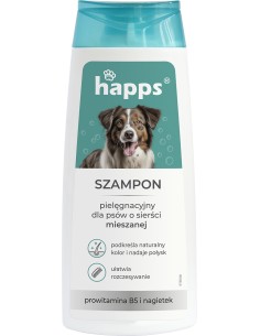 HAPPS Szampon pielęgnacyjny dla psów o sierści mieszanej, 200 ml