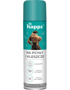 HAPPS Spray na pchły i kleszcze dla zwierząt, 250 ml