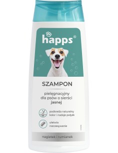 HAPPS Szampon pielęgnacyjny dla psów o sierści jasnej, 200 ml