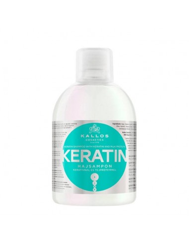 KALLOS KJMN Keratin, Wzmacniający szampon do włosów z Keratyną, 1000ml