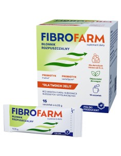 FARMAPOL TABLETKI FIBROFARM BŁONNIK suplement diety, 15 saszetek