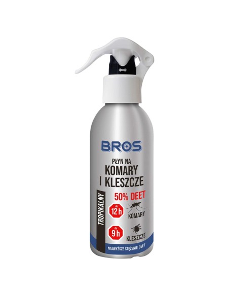 BROS płyn na komary i kleszcze 50% deet 50 ml
