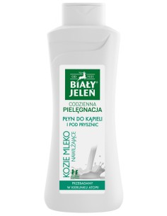 BIAŁY JELEŃ Płyn do kąpieli i pod prysznic NAWILŻAJĄCE KOZIE MLEKO, 750 ml