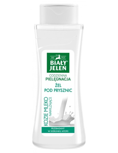 BIAŁY JELEŃ Żel pod prysznic NAWILŻAJĄCE KOZIE MLEKO, 300 ml