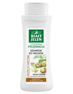 BIAŁY JELEŃ Szampon do włosów ciemnych ORZECH WŁOSKI, 300 ml
